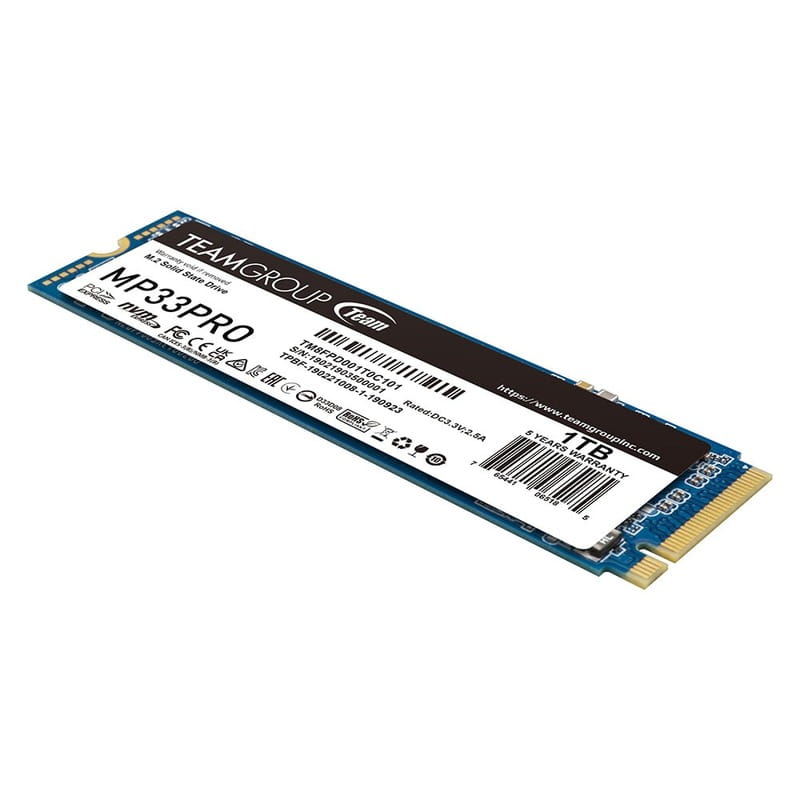 Накопитель SSD 1TB Team MP33 Pro M.2 2280 PCIe 3.0 x4 3D TLC (TM8FPD001T0C101)