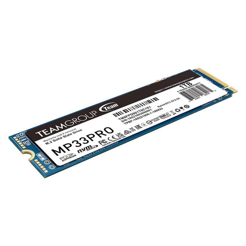Накопитель SSD 1TB Team MP33 Pro M.2 2280 PCIe 3.0 x4 3D TLC (TM8FPD001T0C101)