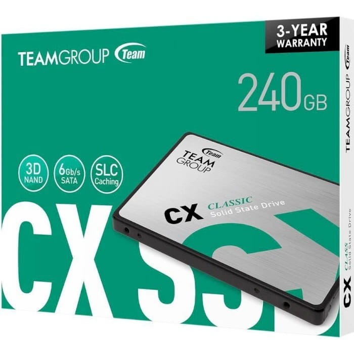 Накопитель SSD  240GB Team CX1 2.5" SATAIII 3D TLC (T253X5240G0C101)