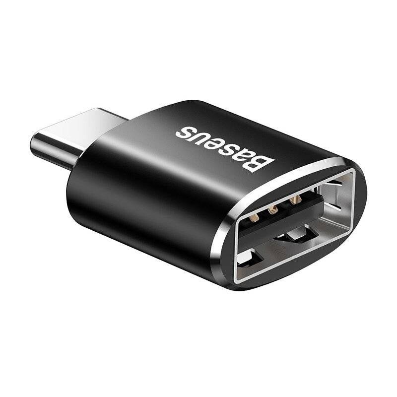 Адаптер Baseus USB-C-USB Black (CATOTG-01)