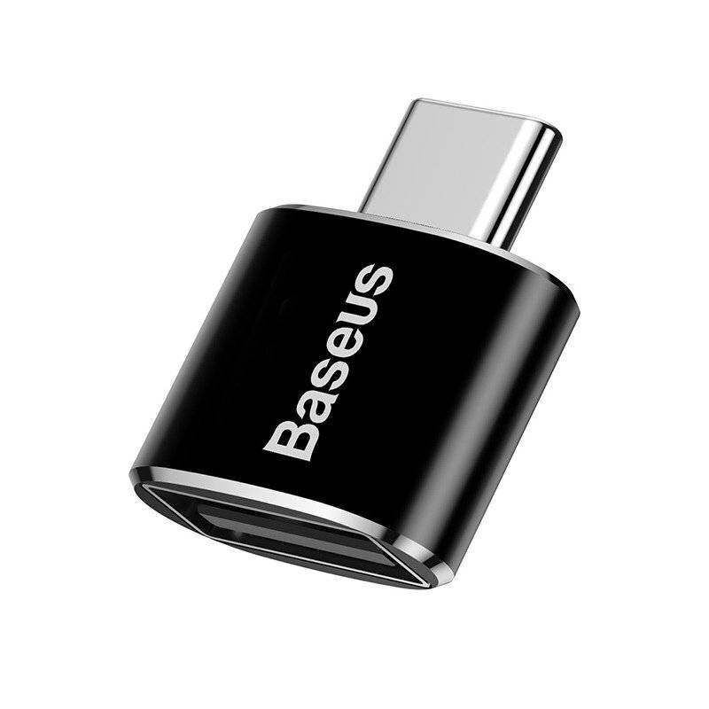 Адаптер Baseus USB-C-USB Black (CATOTG-01)