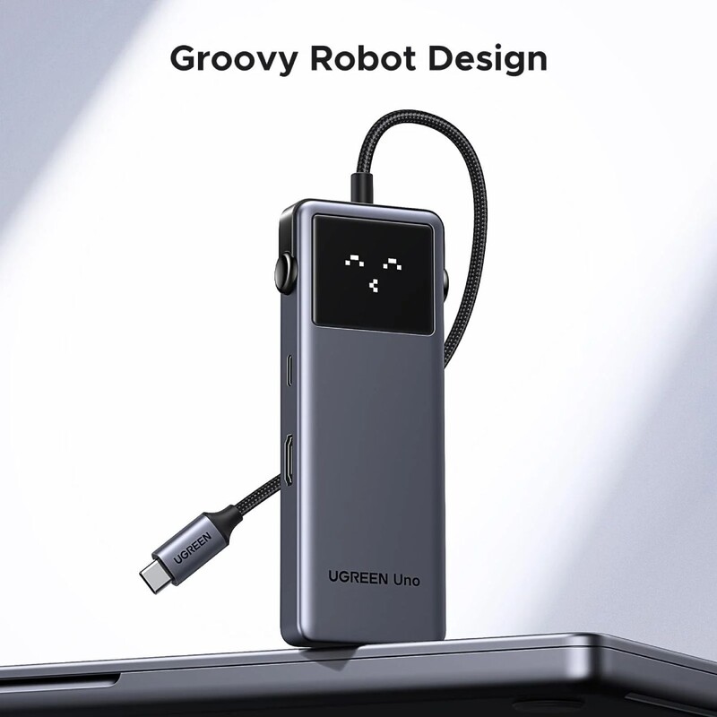 USB-хаб Ugreen CM888 USB Type-C - 2xUSB 3.2 Gen 2, 2xUSB-C 3.2 Gen 2, HDMI, PD (35998)