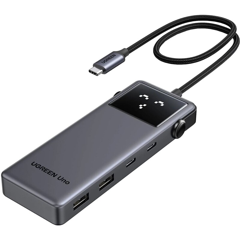 USB-хаб Ugreen CM888 USB Type-C - 2xUSB 3.2 Gen 2, 2xUSB-C 3.2 Gen 2, HDMI, PD (35998)