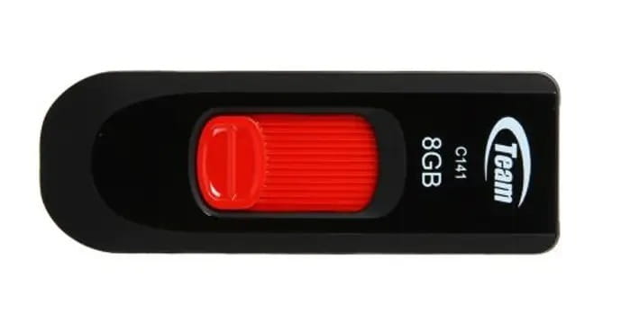 Флеш-накопитель USB  8GB Team C141 Red (TC1418GR01)