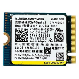 Накопитель SSD 256GB SanDisk PC SN7100S M.2 2230 PCIe 4.0 x4 TLC (SDFPTSK-256G)