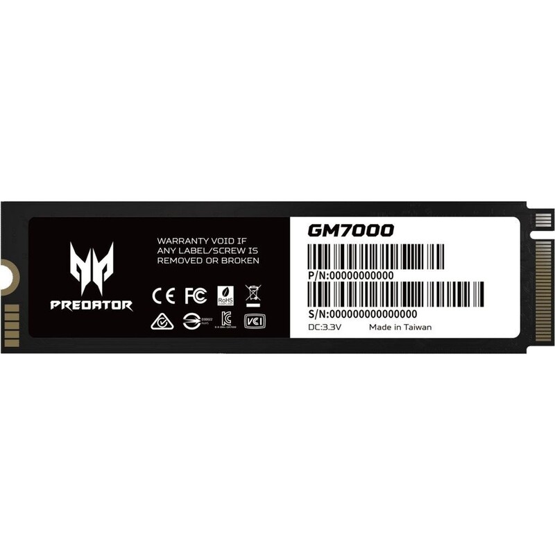 Накопичувач SSD 1TB Acer GM7000 Predator M.2 2280 PCIe 4.0 x4 3D NAND TLC (BL.9BWWR.105)