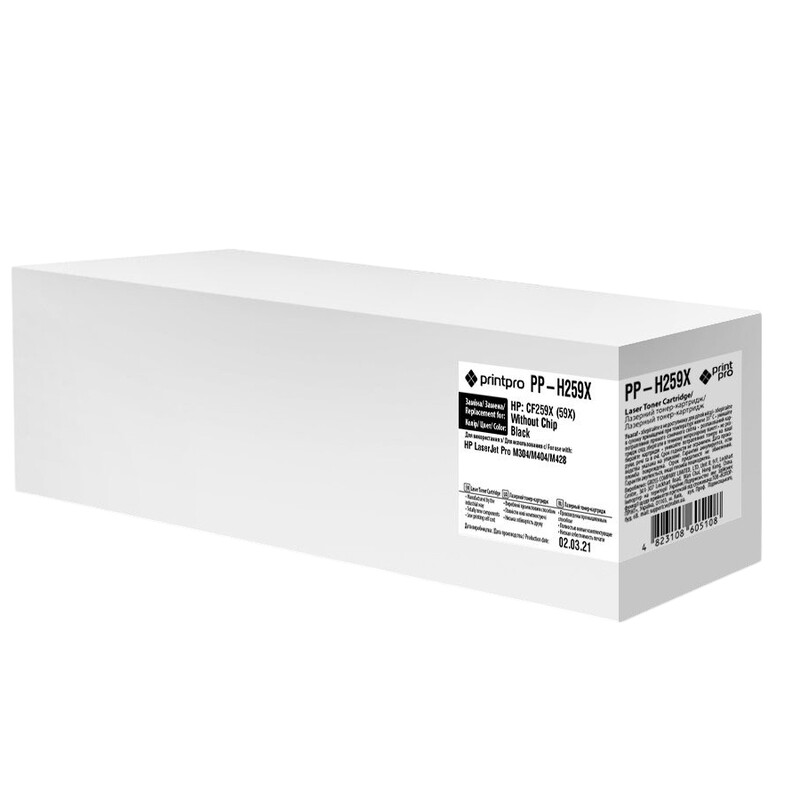 Картридж PrintPro (PP-H259X) HP LJ Pro M304/404/MFP428 Black (CF259X) без чипа