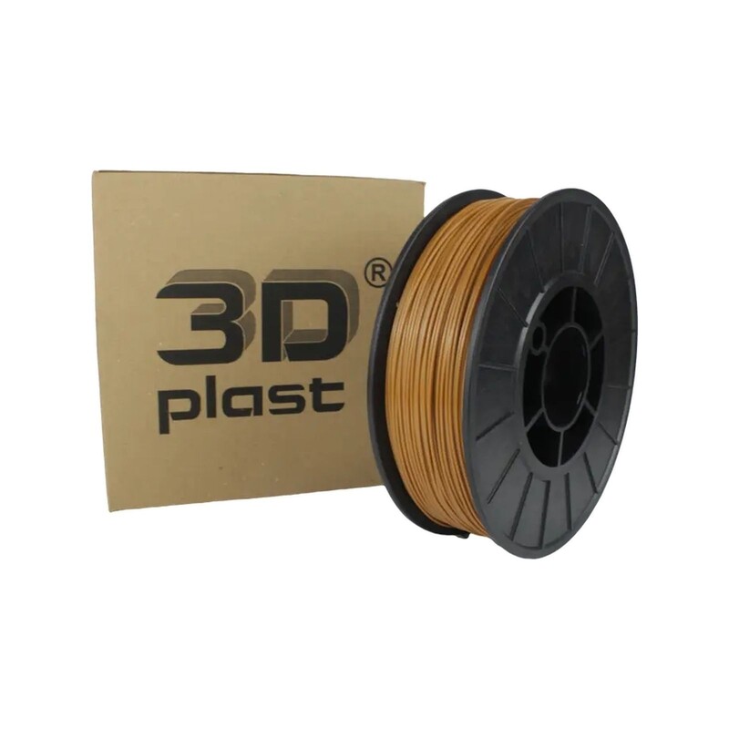 PLA-пластик 3Dplast для 3D-принтера 1.75 мм 0.85 кг, коричневий (3DPLA17508KYT)