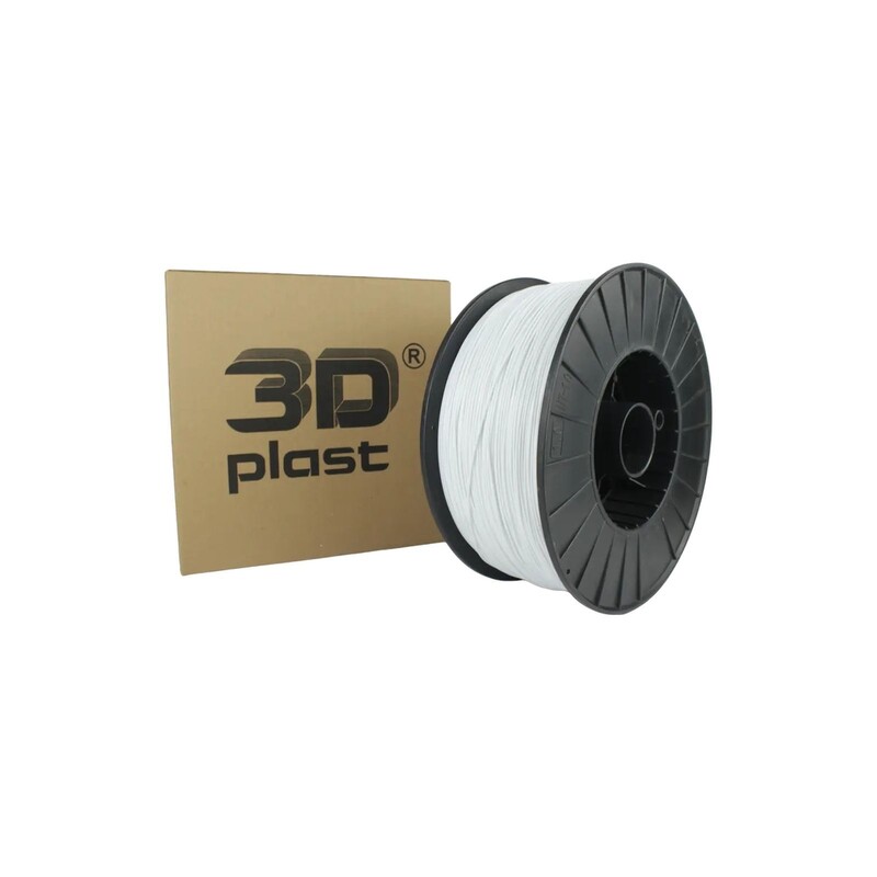 PLA-пластик 3Dplast для 3D-принтера 1.75 мм 3 кг, белый (3DPLA1753WHT)