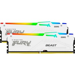 Модуль памяти DDR5 2х16GB/5600 Kingston Fury Beast White RGB (KF556C40BWAK2-32)