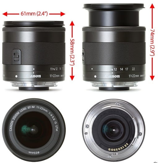 Объектив Canon EF-M 11-22mm f/4-5.6 IS STM (7568B005)