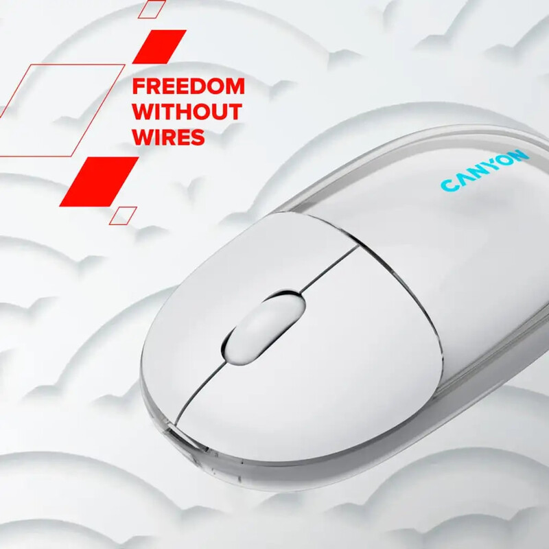 Миша бездротова Canyon OnClick 24 Wireless White (CNS-CMSW24W)