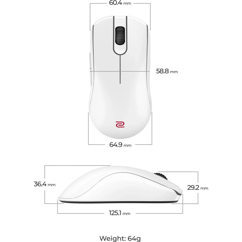 Миша бездротова Zowie FK2-DW White (9H.N4MBE.A3E)