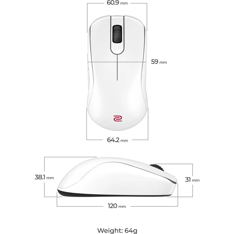 Миша бездротова Zowie S2-DW White (9H.N4NBE.A3E)