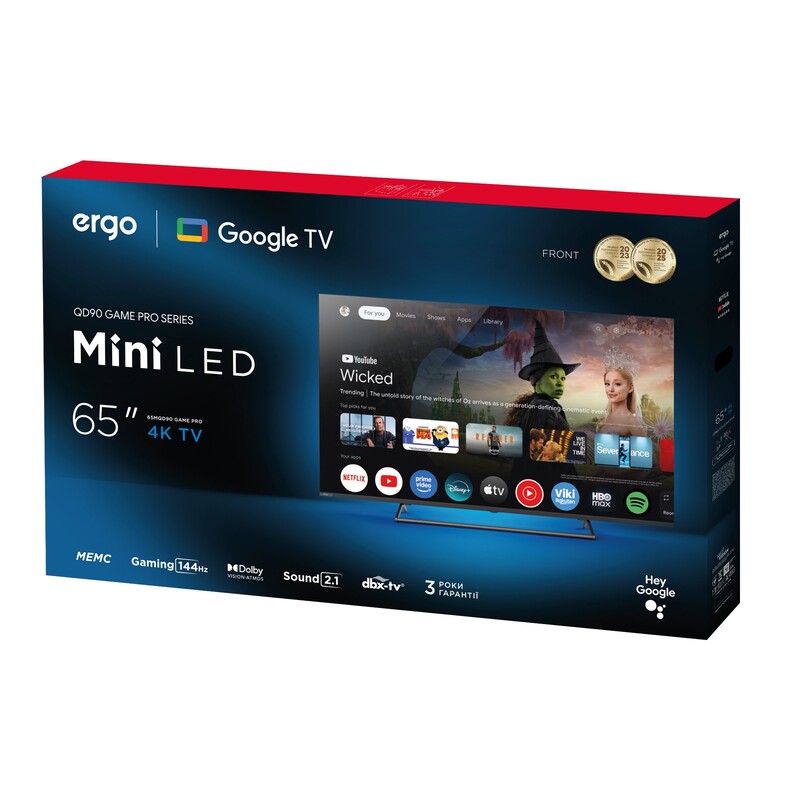 Телевизор Ergo 65MQD90 Game Pro