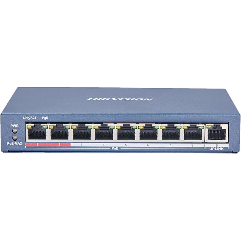 Комутатор Hikvision DS-3E0109P-E(C)