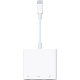 Адаптер Apple Multiport Adapter USB Type-C - USB + USB Type-C + HDMI (M/F) White (MW5M3ZM/A)