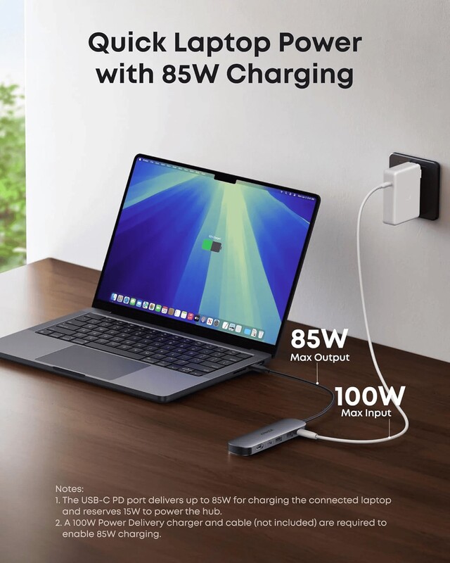 Концентратор Anker USB-C Hub 7-in-1 Black (A83D2HA1)