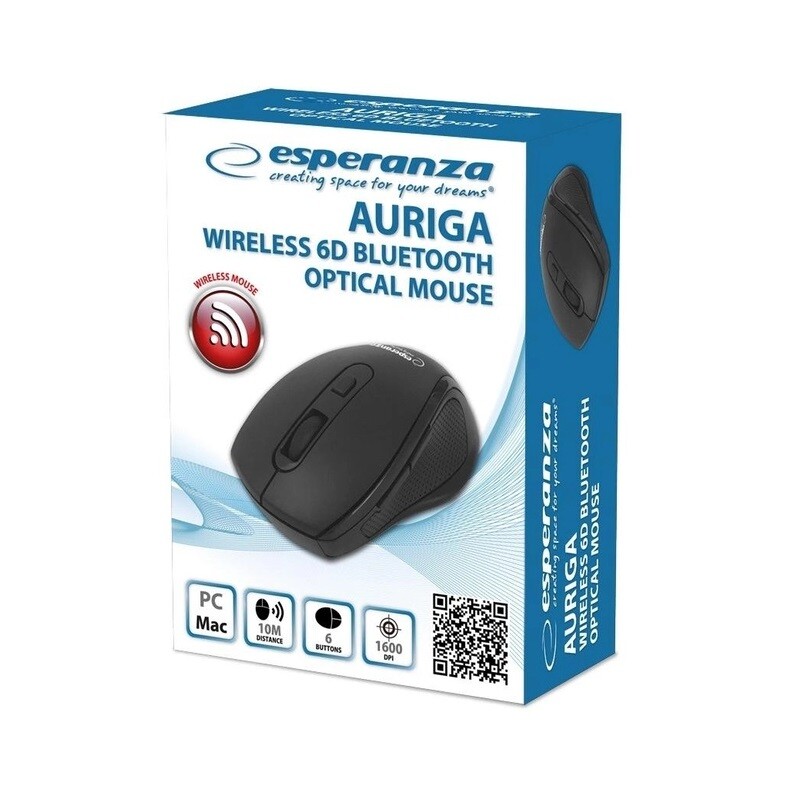 Миша бездротова Esperanza EM128K 6D Auriga Black