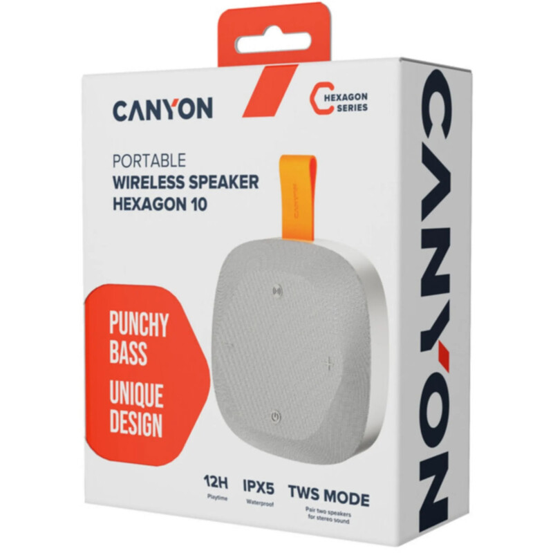 Акустическая система Canyon Hexagon 10 Grey Orange (CNE-CBTSP10GO)