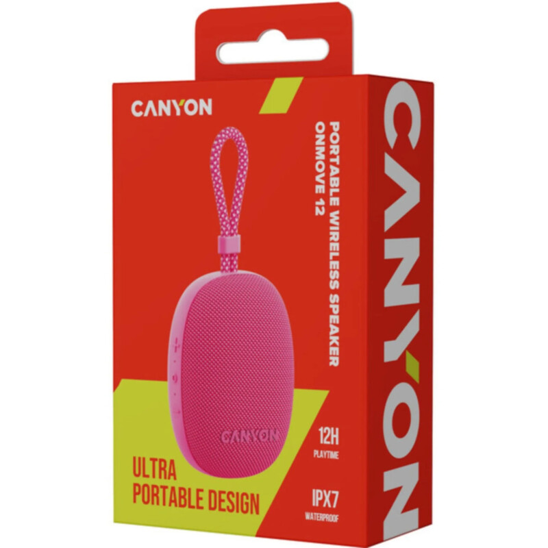 Акустическая система Canyon OnMove 12 Pink (CNE-CBTSP12PK)