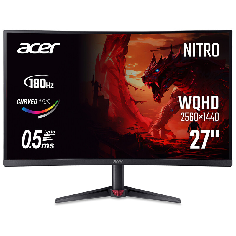 Монитор 27" Acer ED273UP2bmiipx (UM.HE3EE.201) VA Black Curved 180Hz