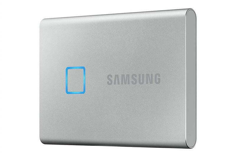 Накопичувач зовнішній SSD 2.5" USB 1.0TB Samsung T7 Touch Silver (MU-PC1T0S/WW)