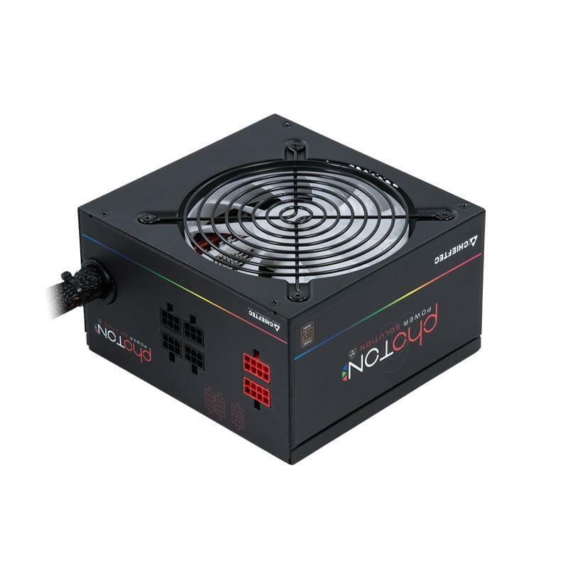 Блок питания Chieftec CTG-750C-RGB, ATX 2.3, APFC, 12cm fan RGB, КПД &gt;85%, RTL