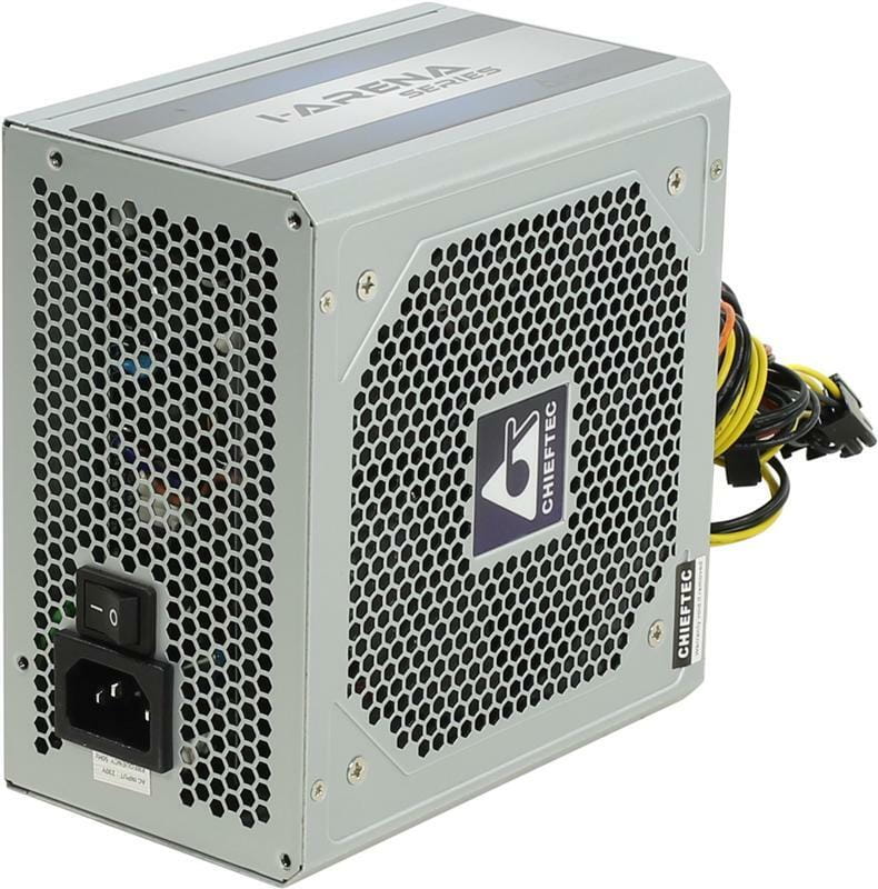 Блок питания Chieftec GPC-600S, ATX 2.3, APFC, 12cm fan, КПД 80%, bulk