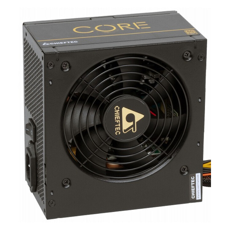 Блок питания Chieftec BBS-600S Core, 600W, ATX 2.3, APFC, 12cm fan, Gold, RTL