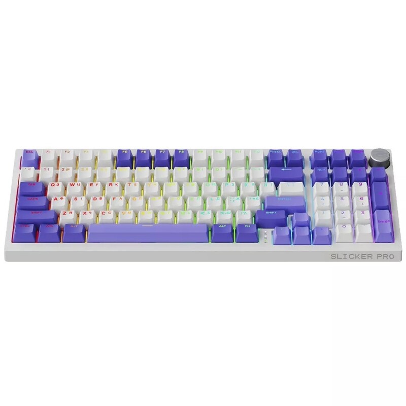 Клавіатура Proove Gaming Slicker Pro UA White/Purple