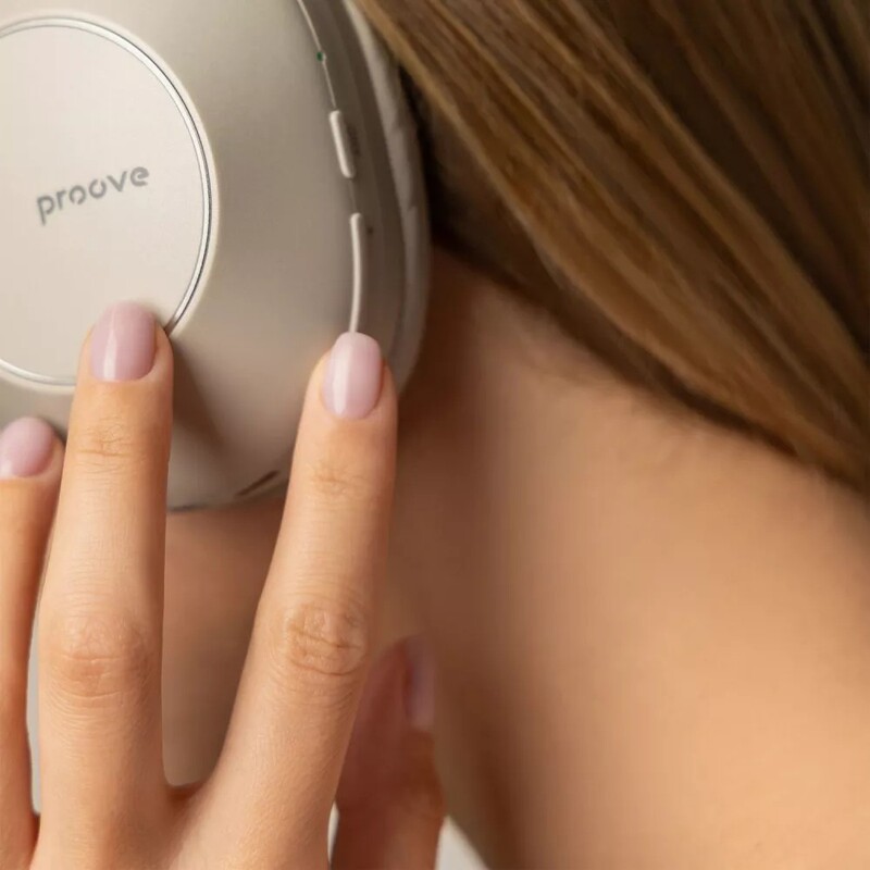 Bluetooth-гарнитура Proove Silence 3D with ANC Beige (HPSL00020007)