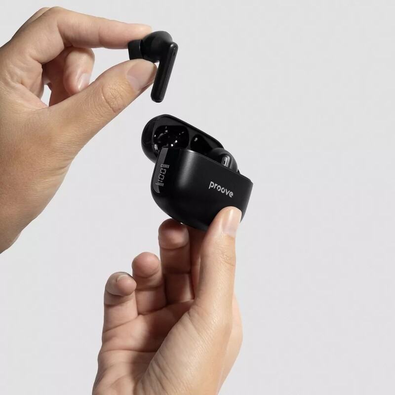Bluetooth-гарнитура Proove Tempo TWS with ANC (APP) Black (TWTM0001AP01)