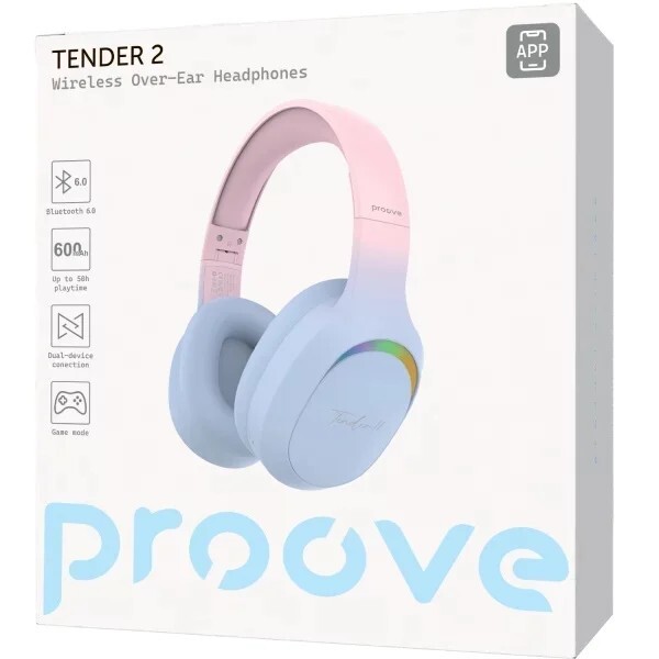 Bluetooth-гарнитура Proove Tender 2 (APP) Blue/Pink (HPTR2001AP08)