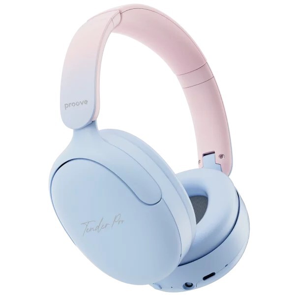 Bluetooth-гарнитура Proove Tender Pro with ANC (APP) Blue/Pink (HPTP0001AP08)