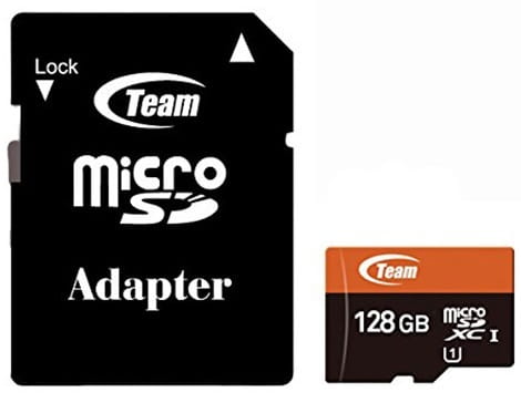 Карта памяти MicroSDXC 128GB UHS-I Class 10 Team + SD-adapter (TUSDX128GUHS03)