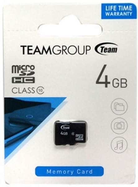 Карта пам`ятi MicroSDHC 4GB Class 10 Team (TUSDH4GCL1002)
