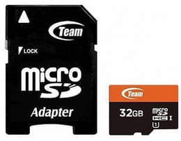 Карта пам`ятi MicroSDHC 32GB UHS-I Class 10 Team + SD-adapter (TUSDH32GUHS03)