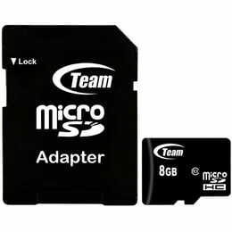 Карта памяти MicroSDHC   8GB Class 10 Team + SD-adapter (TUSDH8GCL1003)