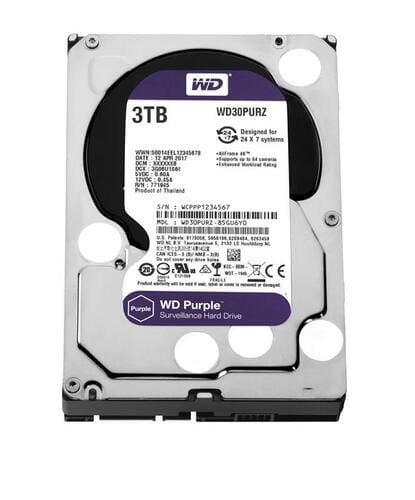 Купити Накопичувач HDD SATA 3.0TB WD Purple 5400rpm 64MB (WD30PURZ) Refurbished Фото - Накопичувач HDD SATA 3.0TB WD Purple 5400rpm 64MB (WD30PURZ) Refurbished | click.ua