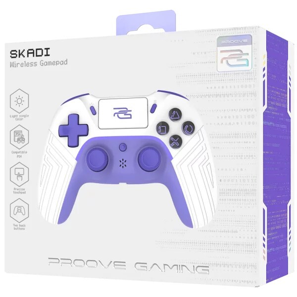 Геймпад беспроводной Proove Gaming Skadi White/Purple