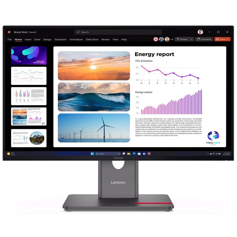 Монитор Lenovo 23.8" ThinkVision P24Q-40 (64B2GAT1UA) IPS Black 120Hz