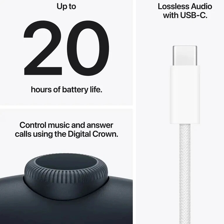 Bluetooth-гарнітура Apple AirPods Max 2 Midnight (MHWK4ZE/A)