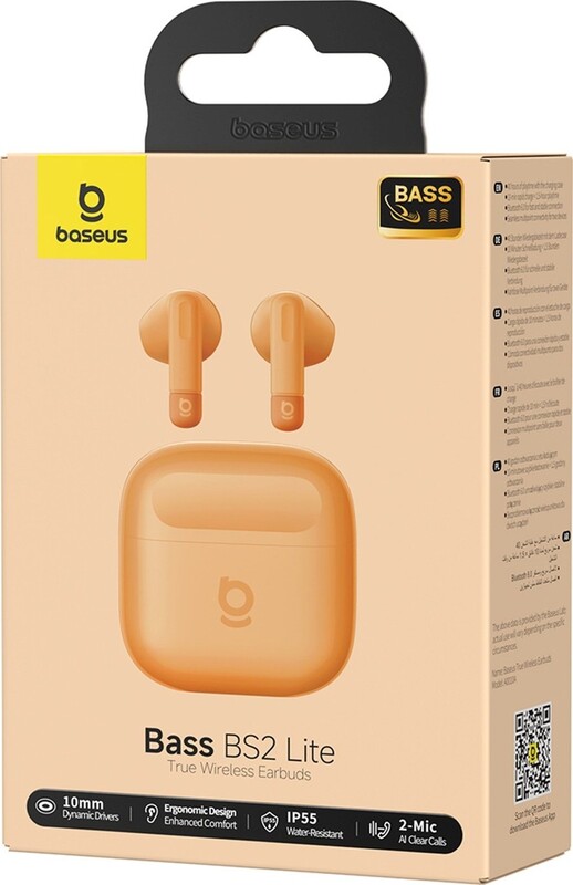 Bluetooth-гарнітура Baseus Bass BS2 Lite True Orange (A0010A09)