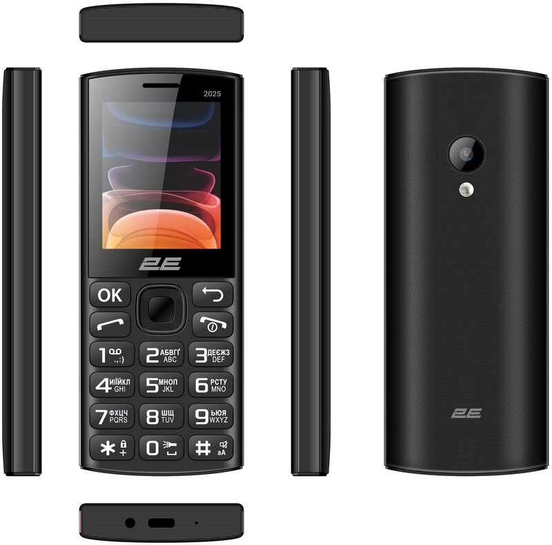 Мобильный телефон 2E E240 2025 Dual Sim Black (794300867202)