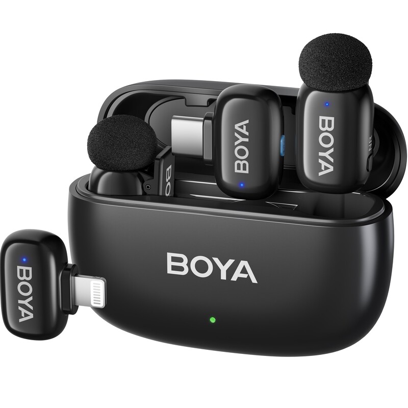 Микрофон BOYA mini 2-01 Type-C/Lightning Black
