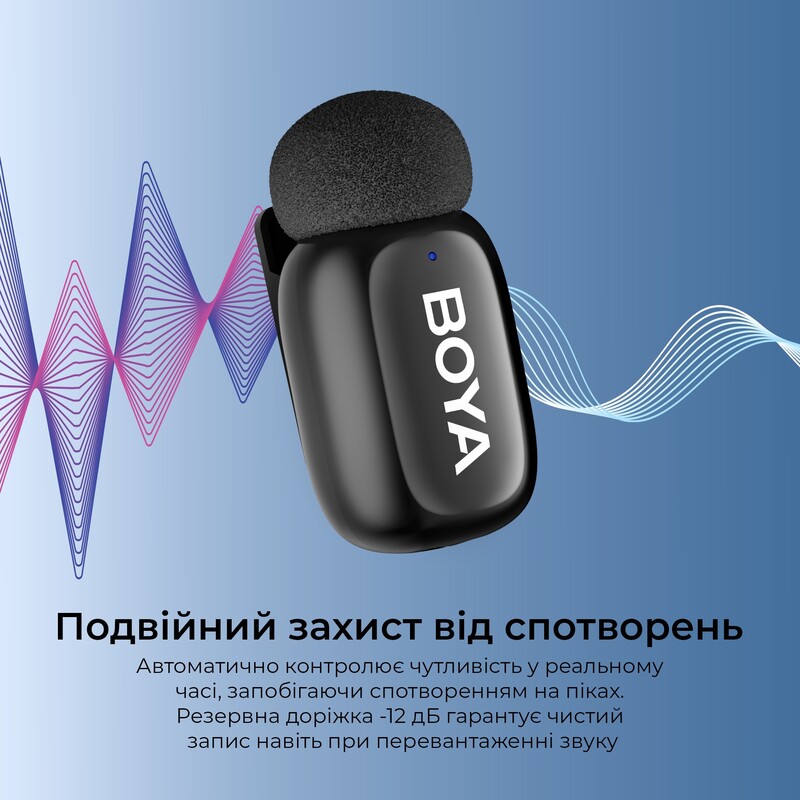 Микрофон BOYA mini 2-04 Type-C Black