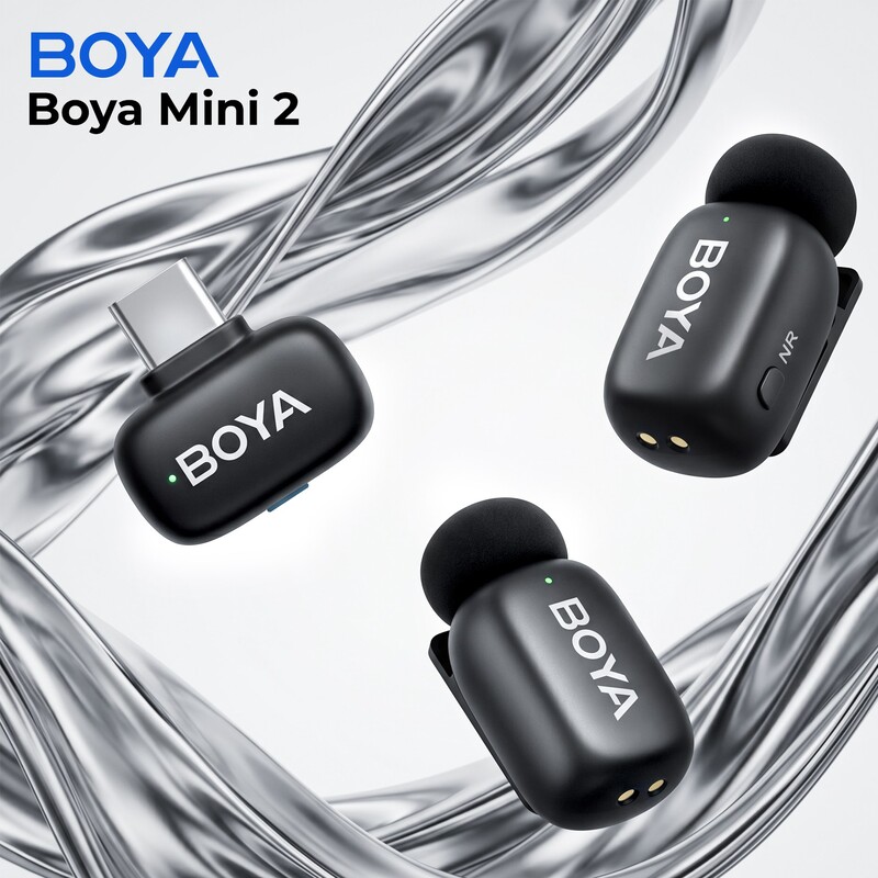 Микрофон BOYA mini 2-04 Type-C Black