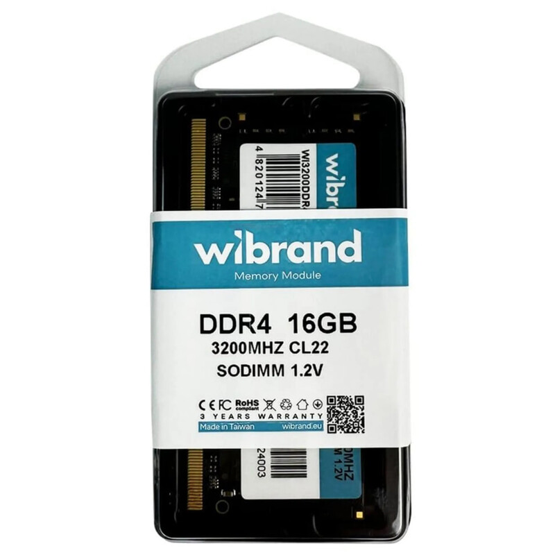 Модуль памяти DDR4 16GB/3200 Wibrand (WI3200DDR4S/16GB)