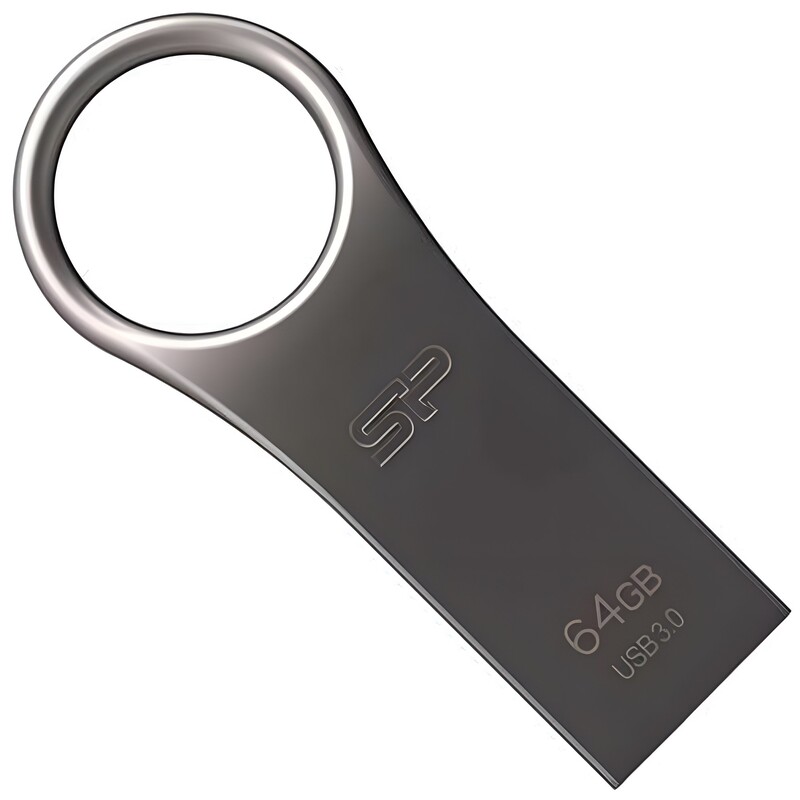 Флеш-накопичувач USB3.0 64Gb Silicon Power Jewel J80 Titanium (SP064GBUF3J80V1T)